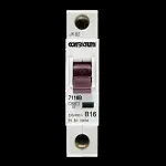 CONTACTUM 16 AMP CURVE B 6kA MCB CIRCUIT BREAKER 7116B BLACK