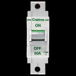 CRABTREE 50 AMP TYPE 2 M9 MCB CIRCUIT BREAKER POLESTAR