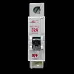 BILL 32 AMP CURVE C M9 MCB CIRCUIT BREAKER T321C RED