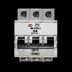 MEM 6 AMP TYPE 2 M9 TRIPLE POLE MCB CIRCUIT BREAKER 63MB2
