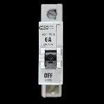 MEM 6 AMP CURVE B M9 MCB CIRCUIT BREAKER 61MB GREY
