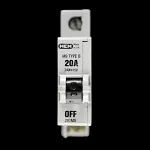 MEM 20 AMP CURVE B M9 MCB CIRCUIT BREAKER 201MB GREY