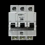 MEM 10 AMP CURVE C M9 TRIPLE POLE MCB CIRCUIT BREAKER 103MC GREY
