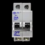 MEM 25 AMP 9kA DOUBLE POLE MCB CIRCUIT BREAKER N638 252MB3A