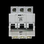 DELTA 20 AMP CURVE C M9 TRIPLE POLE MCB CIRCUIT BREAKER 203C