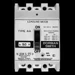 DORMAN SMITH 50 AMP 25kA TRIPLE POLE MCCB LOADLINE AA WHITE