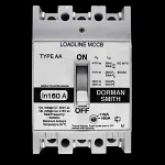 DORMAN SMITH 160 AMP 25kA TRIPLE POLE MCCB LOADLINE AA WHITE