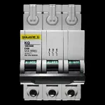SQUARE D 6 AMP CURVE D 10kA TRIPLE POLE MCB CIRCUIT BREAKER KQ 10D306