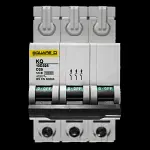 SQUARE D 25 AMP CURVE D 10kA TRIPLE POLE MCB CIRCUIT BREAKER KQ 10D325