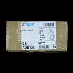 HAGER 32 AMP CURVE B 10kA 30mA RCBO RCD MCB TYPE AC ADB132 106751