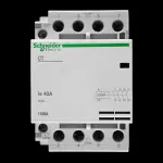 SCHNEIDER 40 AMP FOUR POLE NO CONTACTOR 240V AC 15968 CT