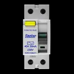 SECTOR 40 AMP 30mA DOUBLE POLE RCCB RCD TYPE AC SVRCCB40/DP