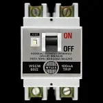 WYLEX 80 AMP 100mA DOUBLE POLE RCCB RCD WSEM 80/2