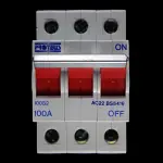 PROTEUS 100 AMP TRIPLE POLE MAIN SWITCH DISCONNECTOR 100S2 AC22