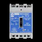 PROTEUS 32 AMP 25kA TRIPLE POLE MCCB SWITCHGEAR PAT32 WHITE