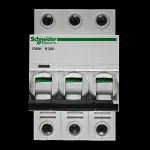 SCHNEIDER 32 AMP CURVE B 10kA TRIPLE POLE MCB CIRCUIT BREAKER A9F53332 IC60H