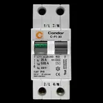 CONDOR 25 AMP 30mA DOUBLE POLE RCCB RCD TYPE AC C-FI 30.25.030