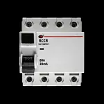 CGD 80 AMP 30mA FOUR POLE RCCB RCD TYPE AC 80/30/4