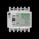 CRABTREE 80 AMP 100mA DOUBLE POLE RCCB RCD 628/100