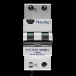 NEWLEC 20 AMP CURVE C 10kA 30mA DOUBLE POLE RCBO NLRCB2030A/2