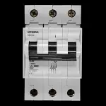 SIEMENS 20 AMP CURVE D 6kA TRIPLE POLE MCB CIRCUIT BREAKER 5SX23 5SX2