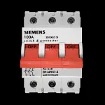 SIEMENS 100 AMP TRIPLE POLE MAIN SWITCH DISCONNECTOR SD100/3 SI