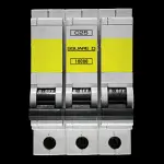 SQUARE D 25 AMP CURVE C 10kA TRIPLE POLE MCB CIRCUIT BREAKER QOE 10000