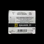 SQUARE D 125 AMP FOUR POLE MAIN SWITCH DISCONNECTOR QO4100MN