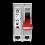 SQUARE D 100 AMP DOUBLE POLE MAIN SWITCH DISCONNECTOR QO1100M
