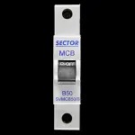 SECTOR 50 AMP CURVE B 6kA MCB CIRCUIT BREAKER SVMCB50/B BLUE