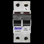 SECTOR 63 AMP DOUBLE POLE MAIN SWITCH DISCONNECTOR SVMS63 BLUE