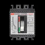 FEDERAL ELECTRIC 100 AMP 22kA MCCB TRIPLE POLE SELECT HEF3P100