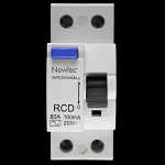 NEWLEC 80 AMP 100mA DOUBLE POLE RCD NLRCD80100AA