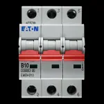 EATON 10 AMP CURVE B 10kA TRIPLE POLE MCB CIRCUIT BREAKER EMBH310