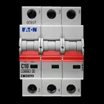 EATON 10 AMP CURVE C 10kA TRIPLE POLE MCB CIRCUIT BREAKER EMCH310
