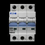 EATON 20 AMP CURVE B 10kA TRIPLE POLE MCB CIRCUIT BREAKER EMBH320