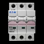 EATON 32 AMP CURVE B 10kA TRIPLE POLE MCB CIRCUIT BREAKER EMBH332