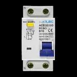 ROLEC 16 AMP CURVE B 6kA 30mA DOUBLE POLE RCBO TYPE AC ACEQ0100