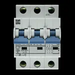 F&G 20 AMP CURVE C 10kA TRIPLE POLE MCB CIRCUIT BREAKER L7-20/3/C