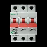 MOELLER 10 AMP CURVE C 10kA TRIPLE POLE MCB CIRCUIT BREAKER PLSM-C10/3