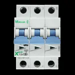 MOELLER 20 AMP CURVE D 10kA TRIPLE POLE MCB CIRCUIT BREAKER PLSM-D20/3