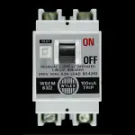 WYLEX 63 AMP 100mA DOUBLE POLE RCCB RCD WSEM 63/2 NARROW