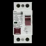 F&G 63 AMP 30mA DOUBLE POLE RCD TYPE AC NFIN 63/0,03