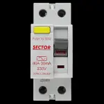 SECTOR 80 AMP 30mA DOUBLE POLE RCCB RCD TYPE AC SVRCCB80/DP R