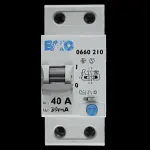 BACO 40 AMP 30mA DOUBLE POLE RCD 0660210