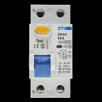CTI 40 AMP 30mA DOUBLE POLE RCD TYPE AC ZR40