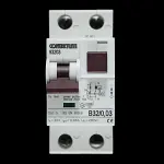 CONTACTUM 32 AMP CURVE B 10kA 30mA DOUBLE POLE RCBO TYPE AC 93203 B32/0,03
