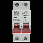 MK 100 AMP DOUBLE POLE MAIN SWITCH DISCONNECTOR AC22A 5500s