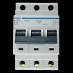 HAGER 10 AMP CURVE D 10kA TRIPLE POLE MCB CIRCUIT BREAKER ND310 464310