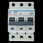 HAGER 40 AMP CURVE C 10kA TRIPLE POLE MCB CIRCUIT BREAKER NC340 463340